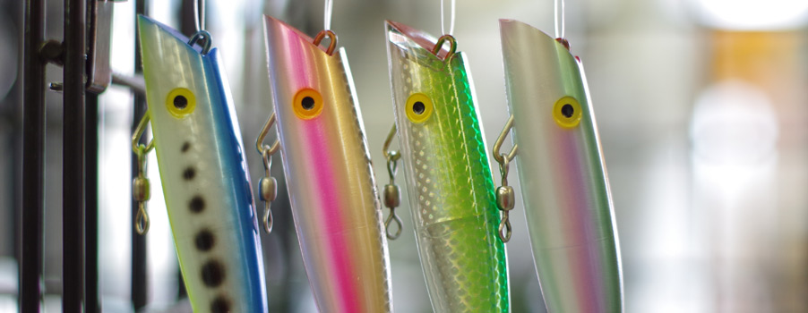 Row of Hanging Jigs